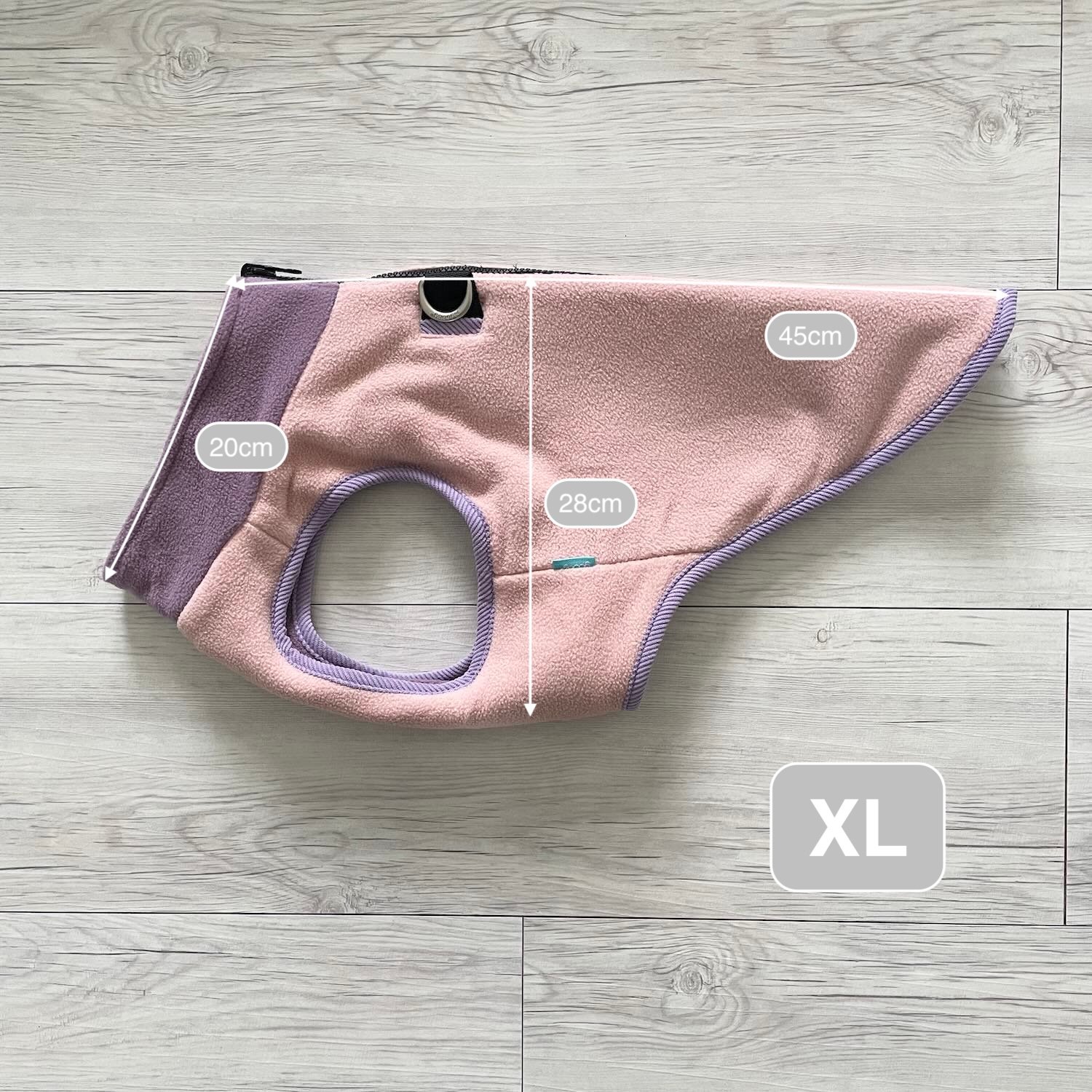 Gooby 雙層雙色拉鍊刷毛背心