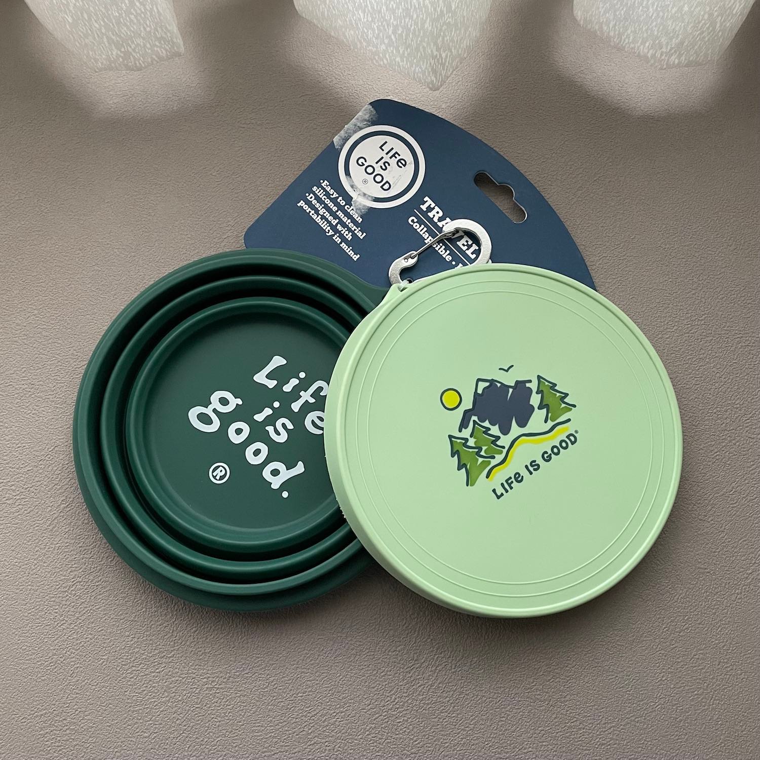 Life Is Good 加蓋折疊外出碗（人用犬用皆可）