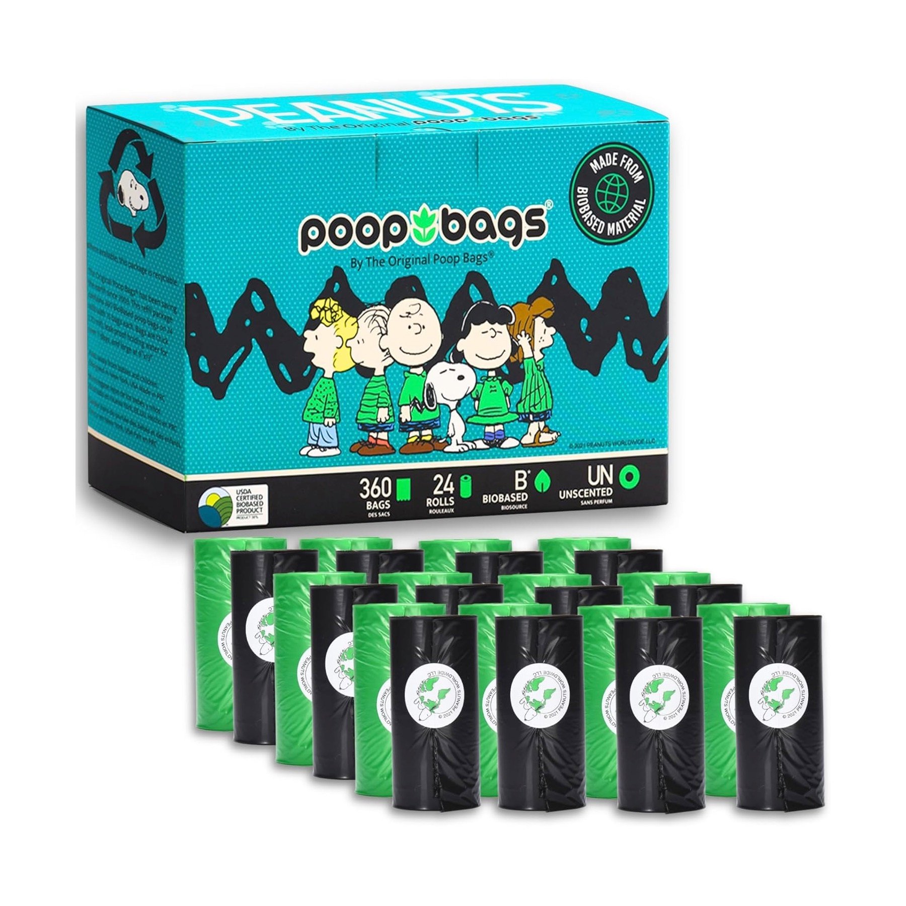The Original Poop Bags 史努比便便袋（無香24卷）