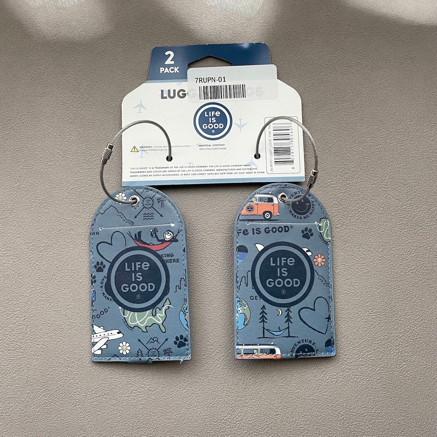Life Is Good Travel 旅行吊牌兩件組 Life Is Good Travel 旅行吊牌兩件組
