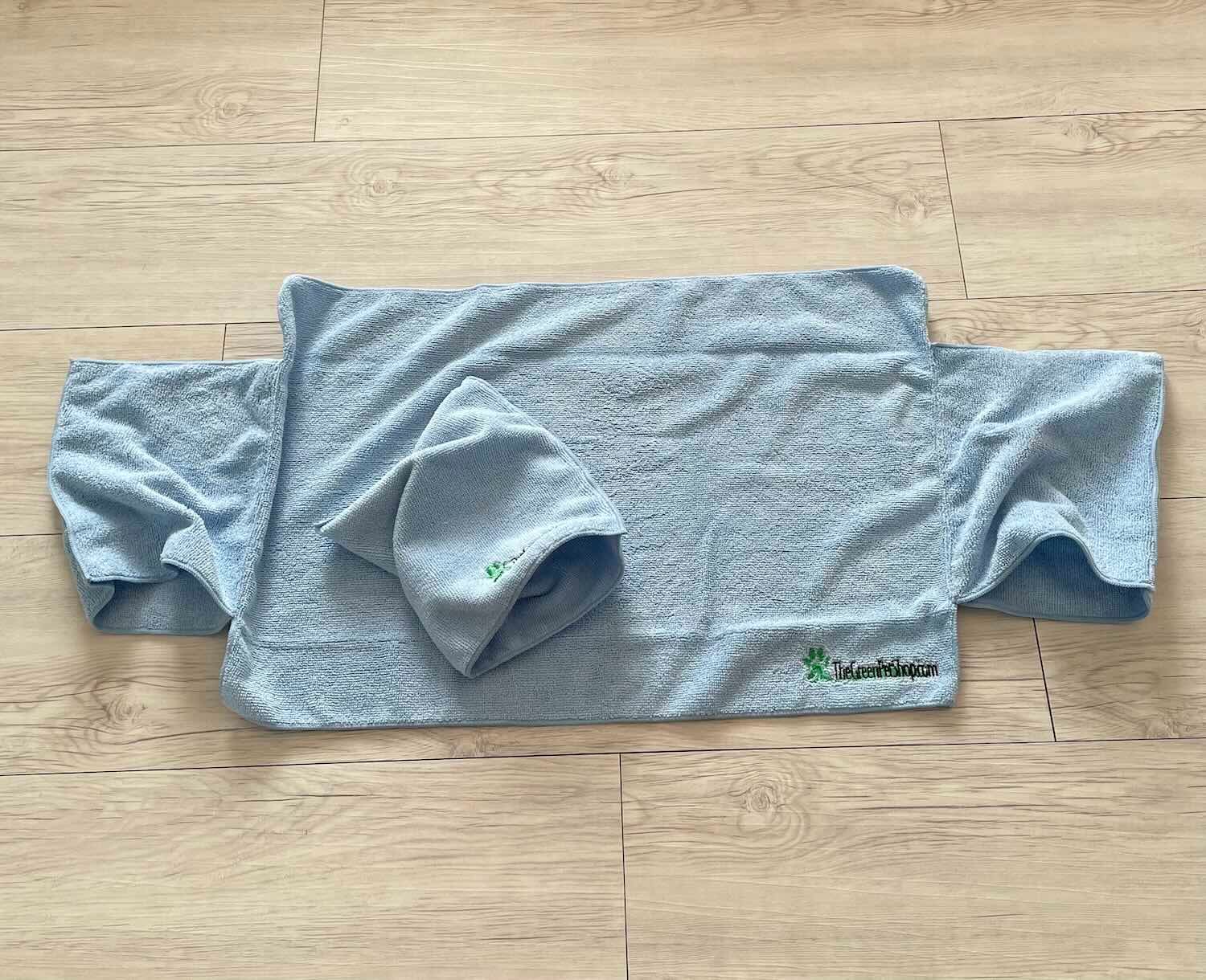 Green Pet 超細纖維吸水毛巾+手套毛巾組