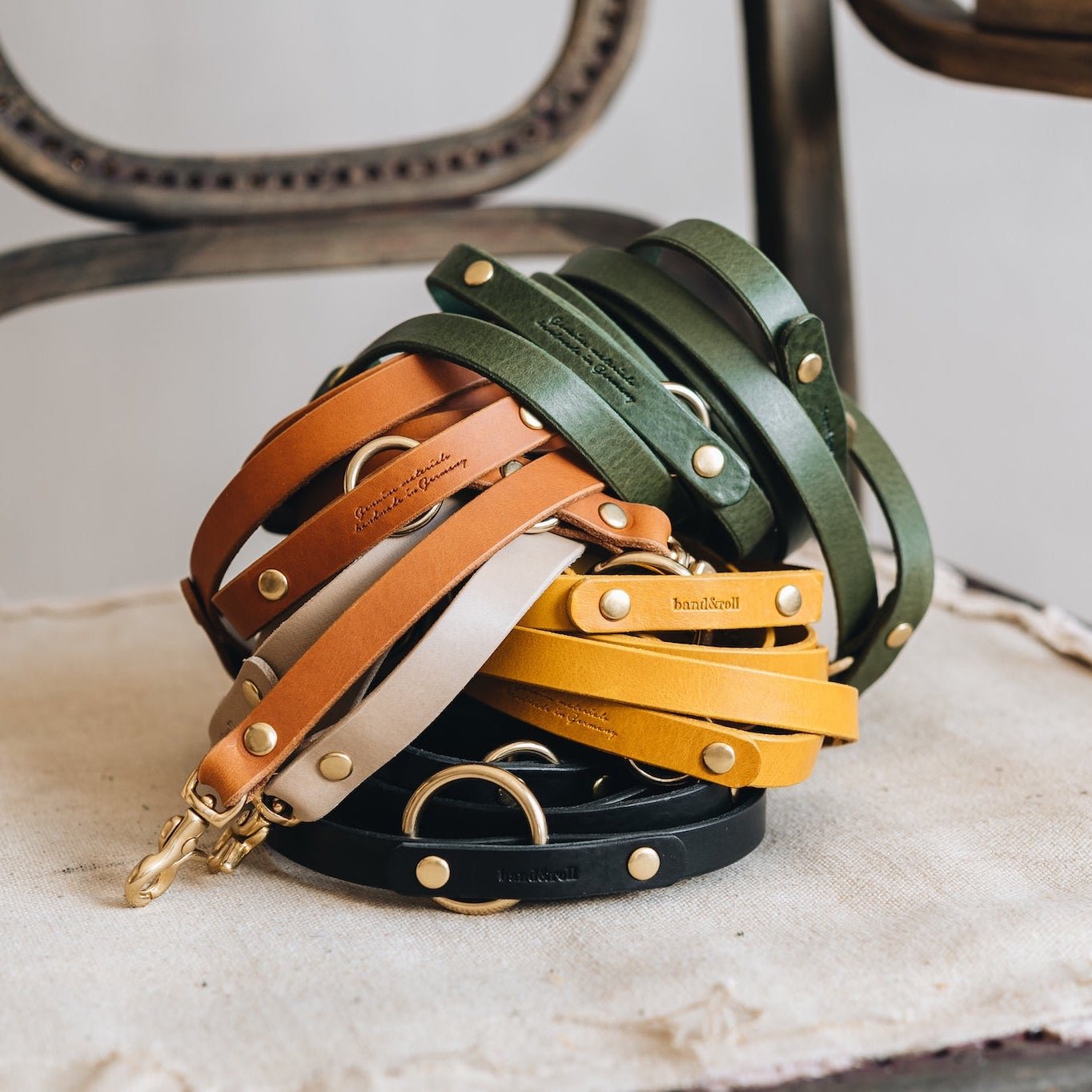 Band & Roll Lasso Air 多功能真皮牽繩（義大利牛皮、德國製）