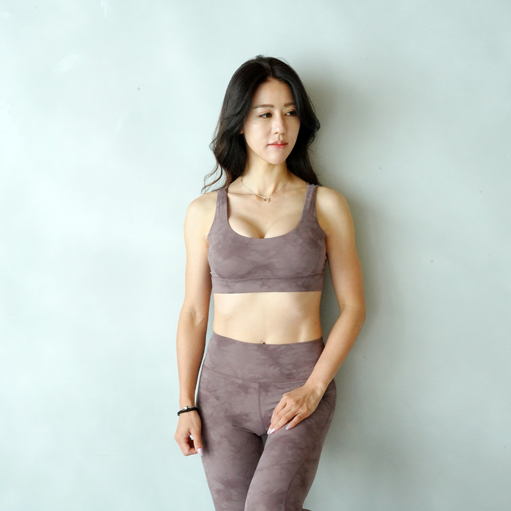 美麗飛棉感渲染細帶美背BRA - (奶茶色) / (天空白)