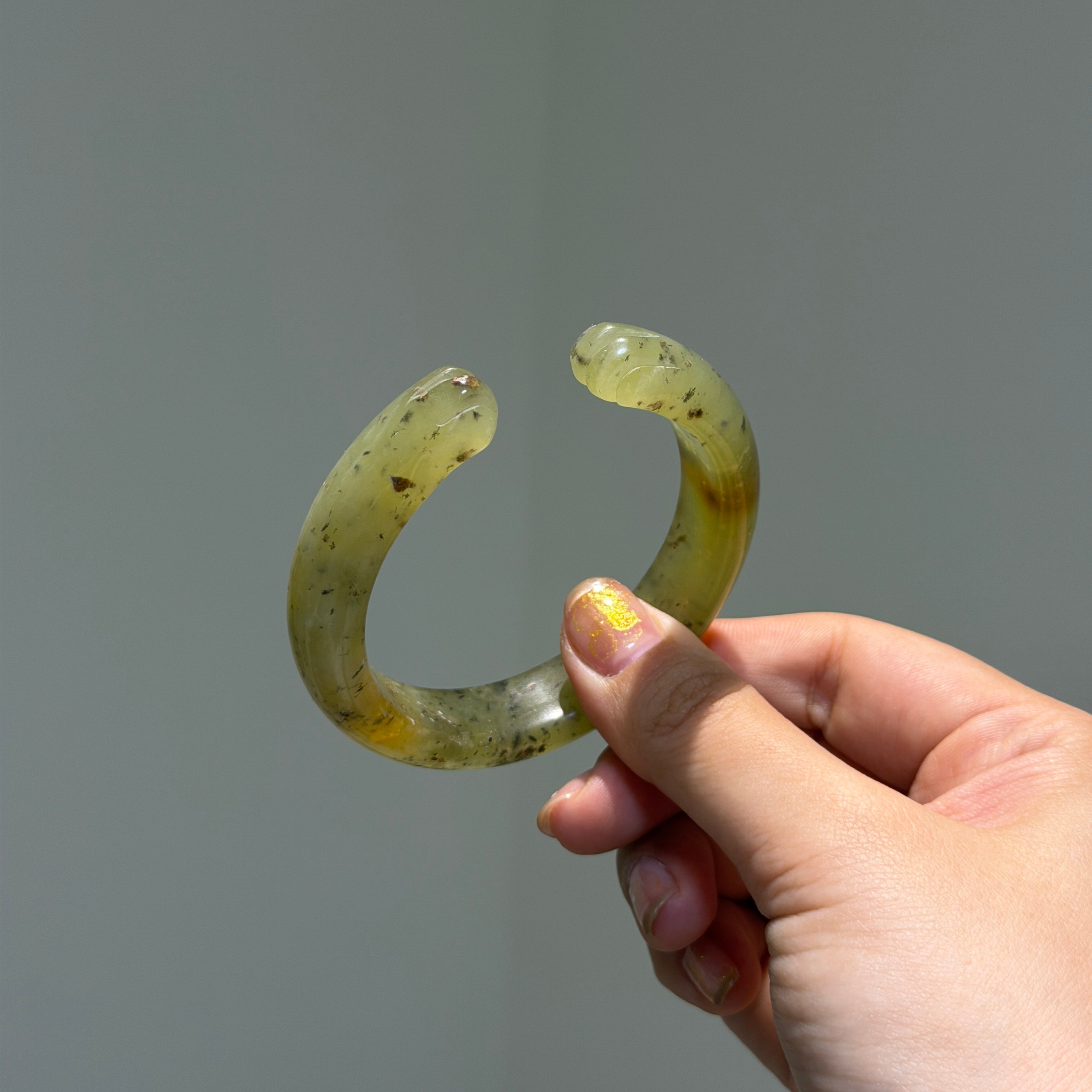 岫玉貓爪鐲54