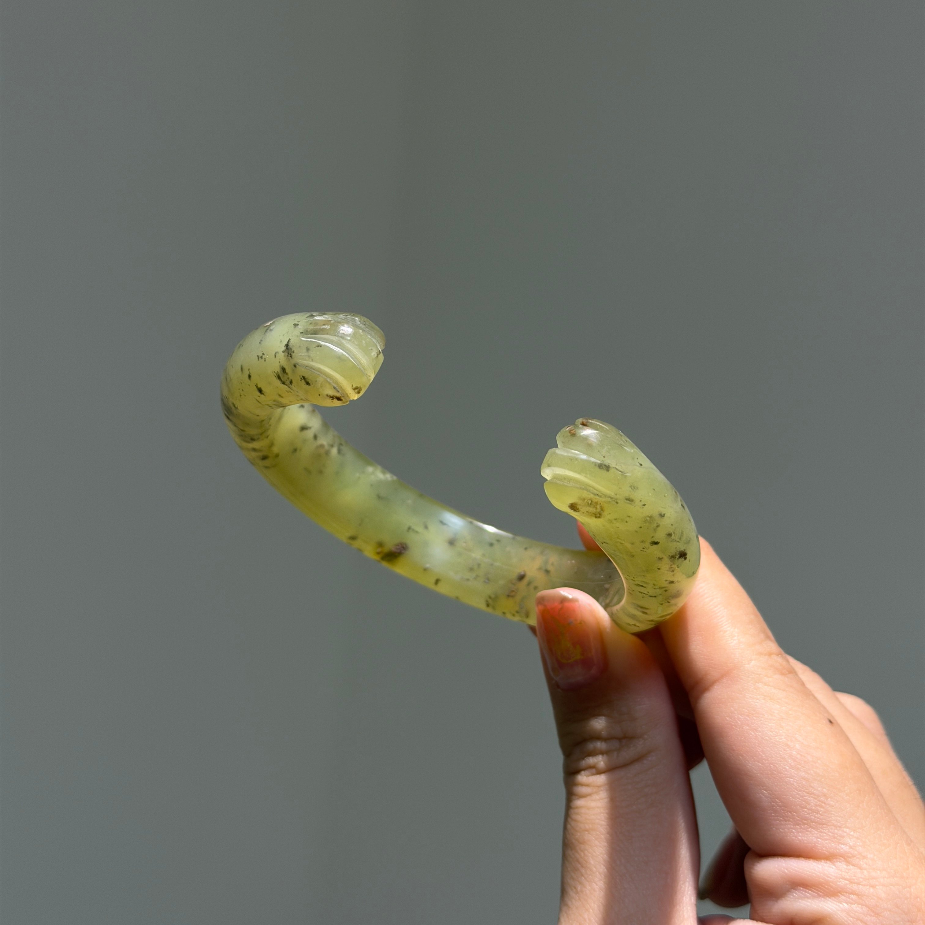 岫玉貓爪鐲58 岫玉貓爪鐲58
