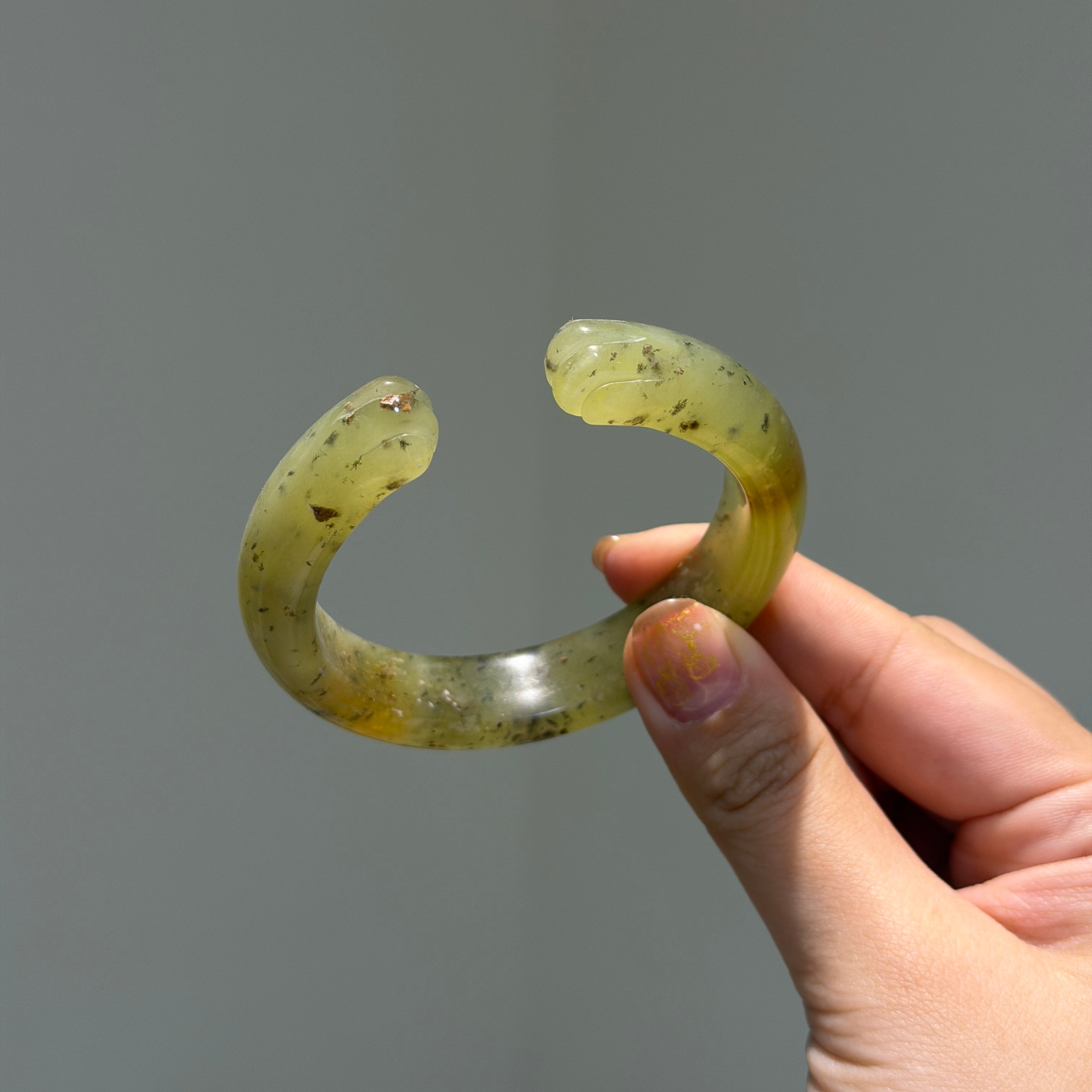 岫玉貓爪鐲54