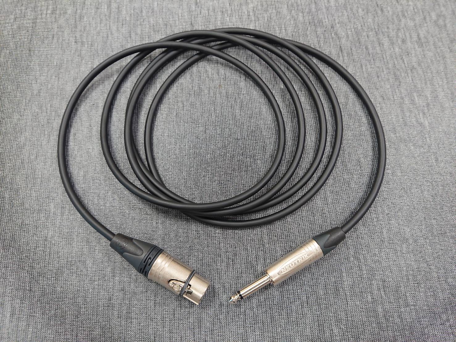 ★卡拉OK麥克風導線★[MOGAMI/2791]+[NEUTRIK(鍍金)/XLR母+6.3mm TS公]