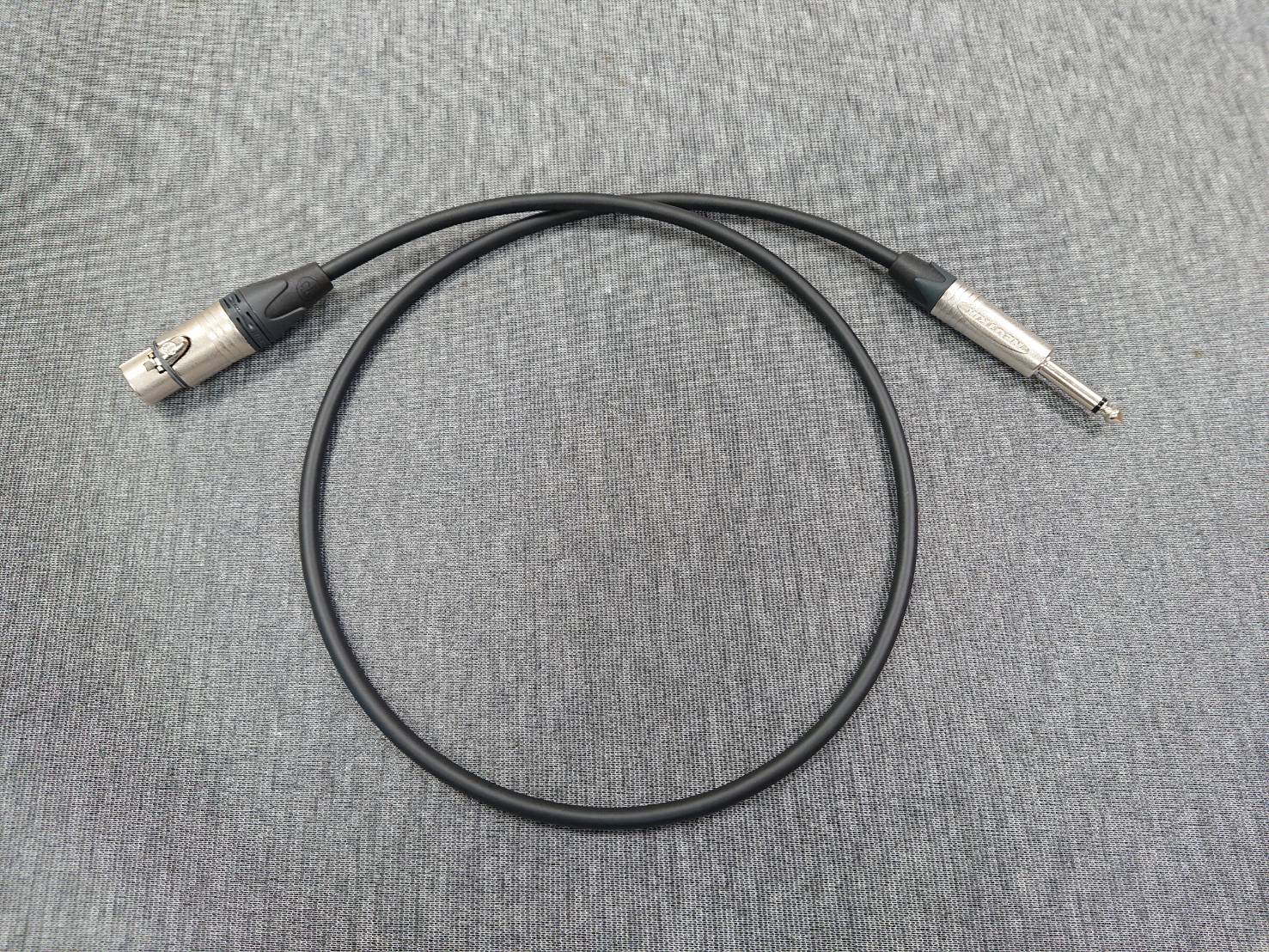★卡拉OK麥克風導線★[MOGAMI/2549]+[NEUTRIK(鍍金)/XLR母+6.3mm TS公]