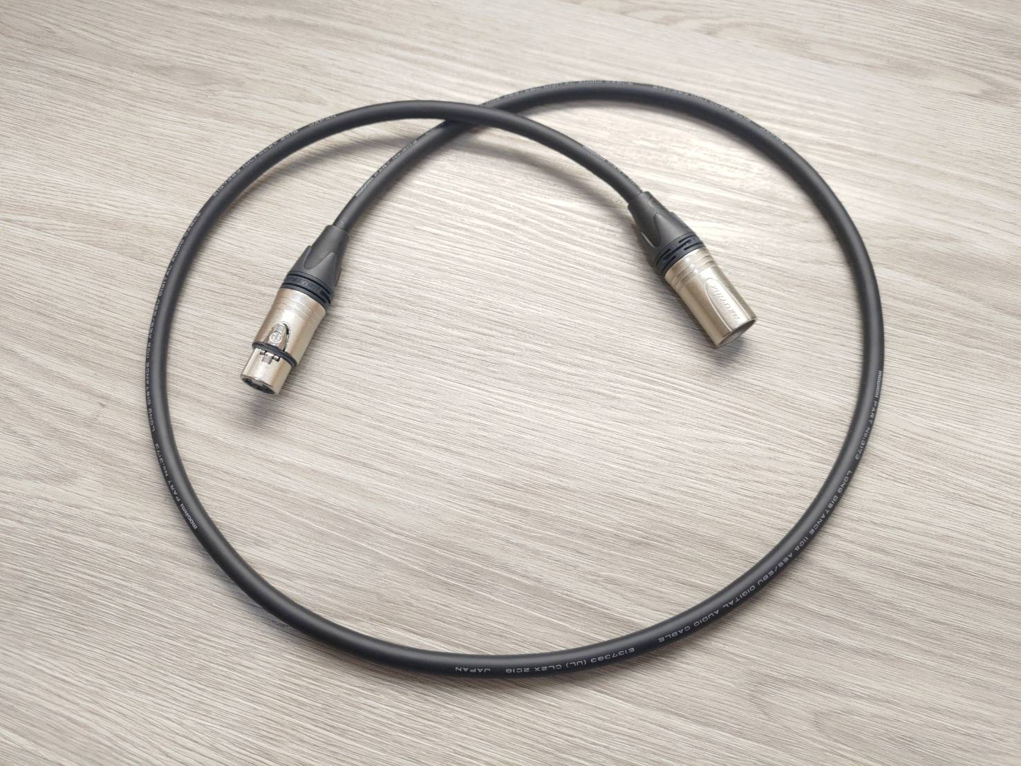 ★AES/EBU 110Ω數位平衡導線★[MOGAMI/3173]+[NEUTRIK(鍍金)/XLR公+XLR母]