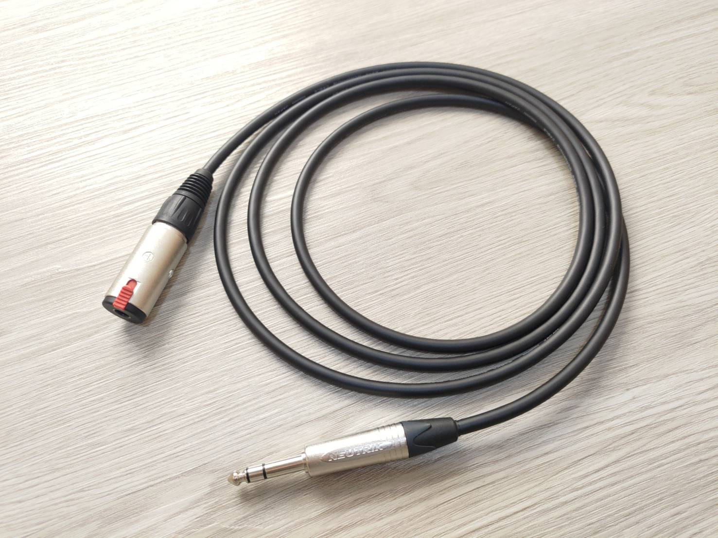 6.3MM耳機延長線=[MOGAMI]+[NEUTRIK/TRS公+TRS母]