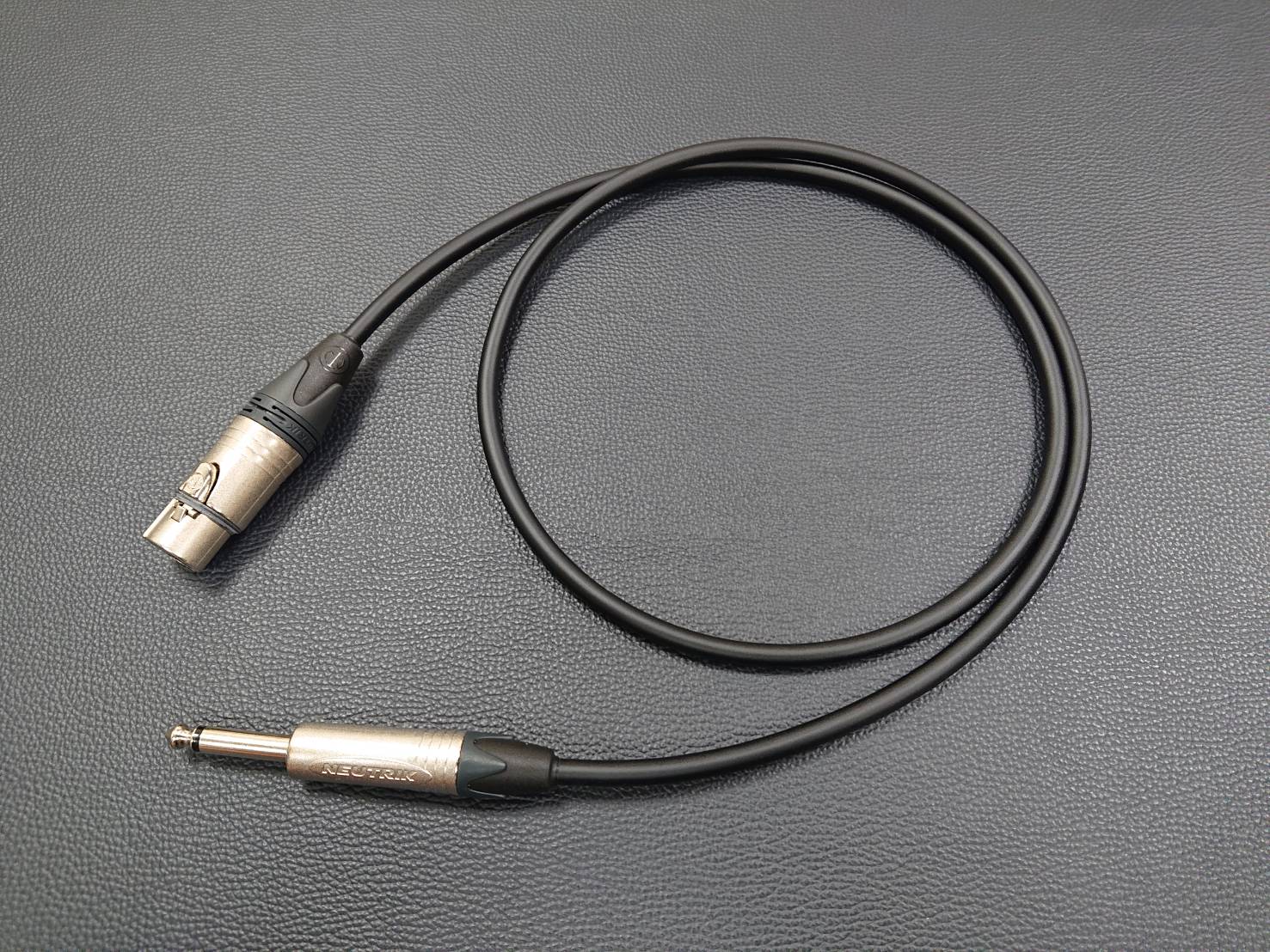 ★卡拉OK麥克風導線★[CANARE/L-2T2S]+[NEUTRIK(鍍金)/XLR母+6.3mm TS公]