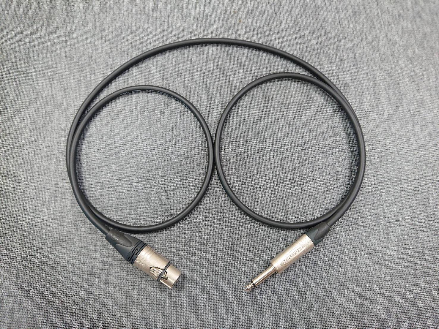 ★卡拉OK麥克風導線★[MOGAMI/2534]+[NEUTRIK(鍍金)/XLR母+6.3mm TS公]