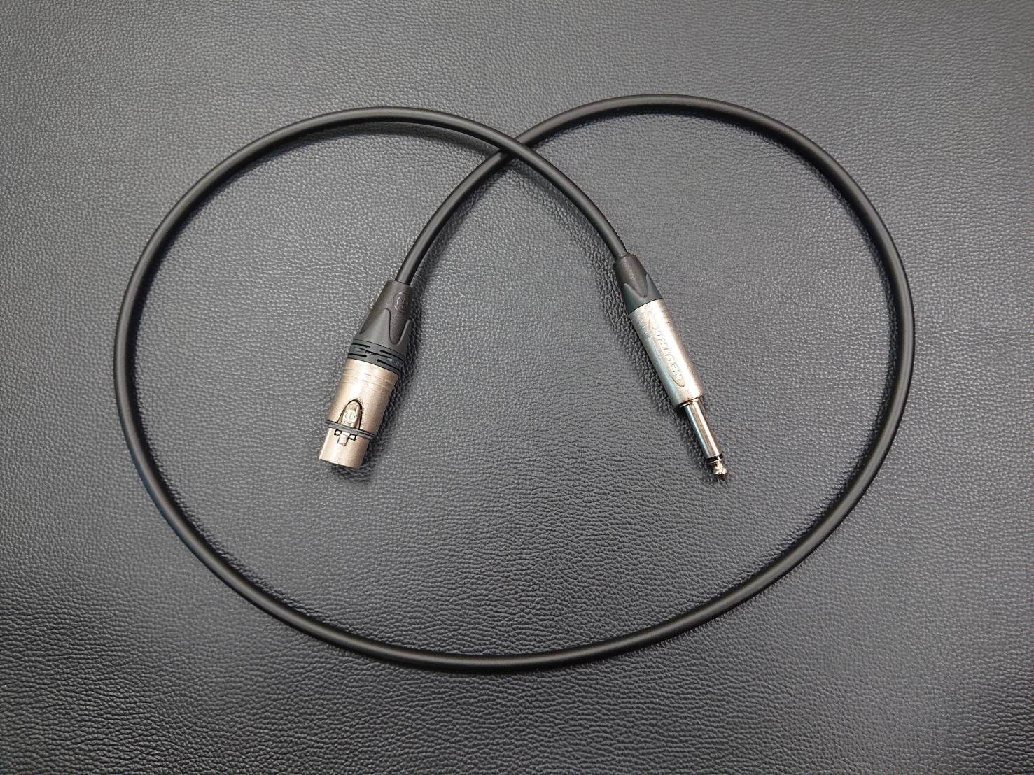 ★卡拉OK麥克風導線★[CANARE/L-4E6S]+[NEUTRIK(鍍金)/XLR母+6.3mm TS公]