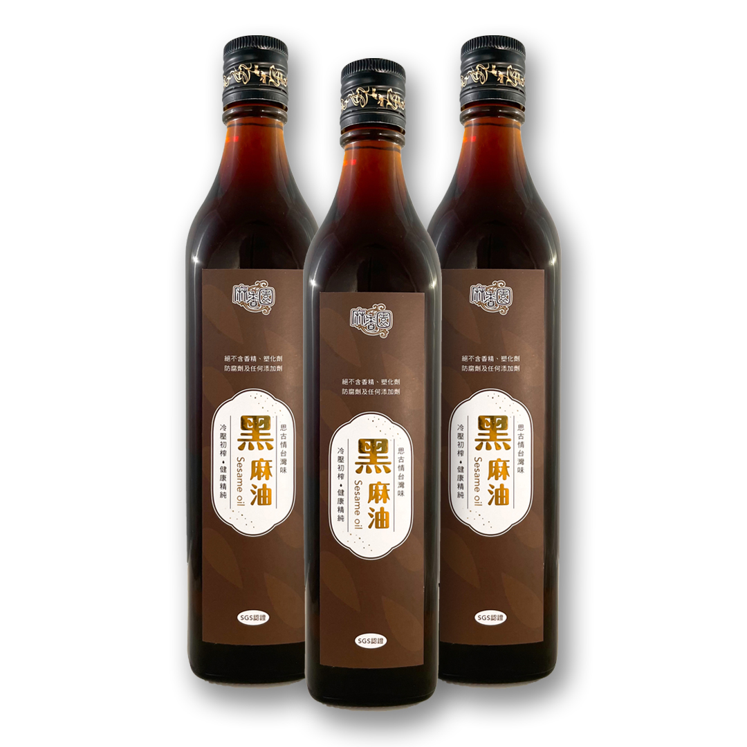 3入黑麻油/520ml