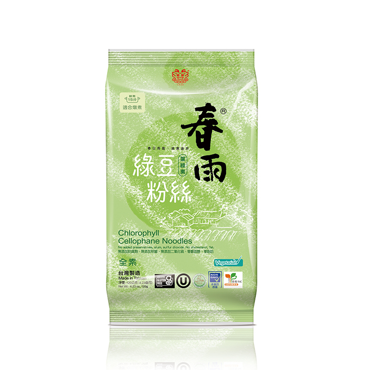 【龍口】葉綠素綠豆粉絲(細) 120g