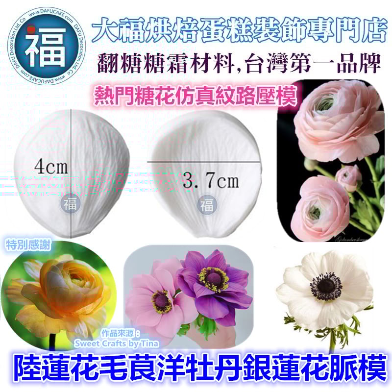 陸蓮花毛茛洋牡丹銀蓮花脈模