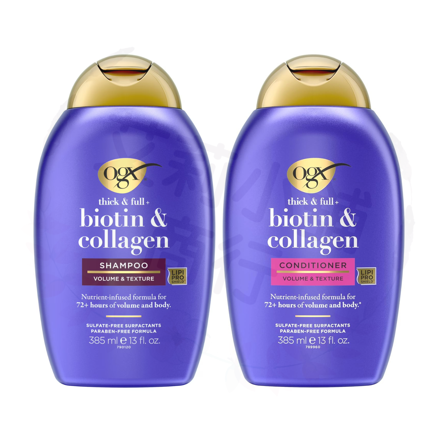 OGX Thick & Full + Biotin & Collagen Shampoo / Conditioner 385ml 濃密飽滿生物素膠原蛋白（洗髮乳/潤髮乳）