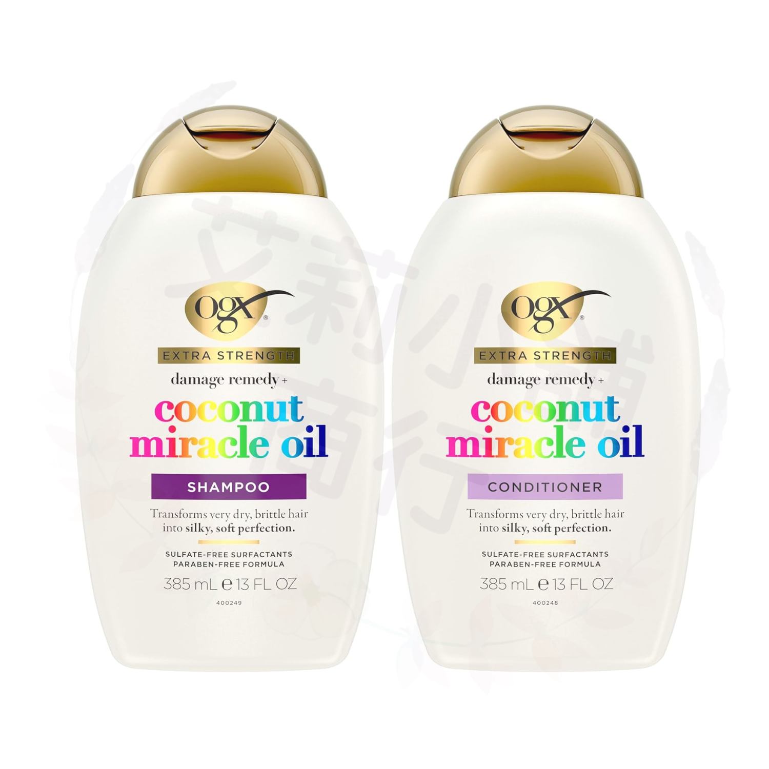 OGX Damage Remedy + Coconut Miracle Oil Shampoo /  Conditioner 385ml 受損髮質椰子奇蹟油（洗髮乳/潤髮乳）