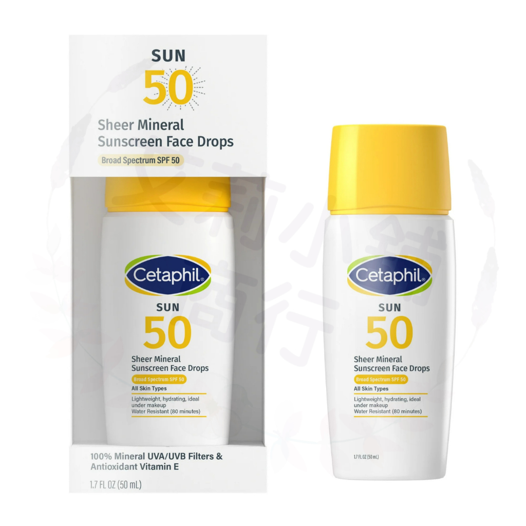 Cetaphil Sheer Mineral Sunscreen Face Drops SPF 50 50ml 輕盈礦物防曬臉部精華液 SPF 50