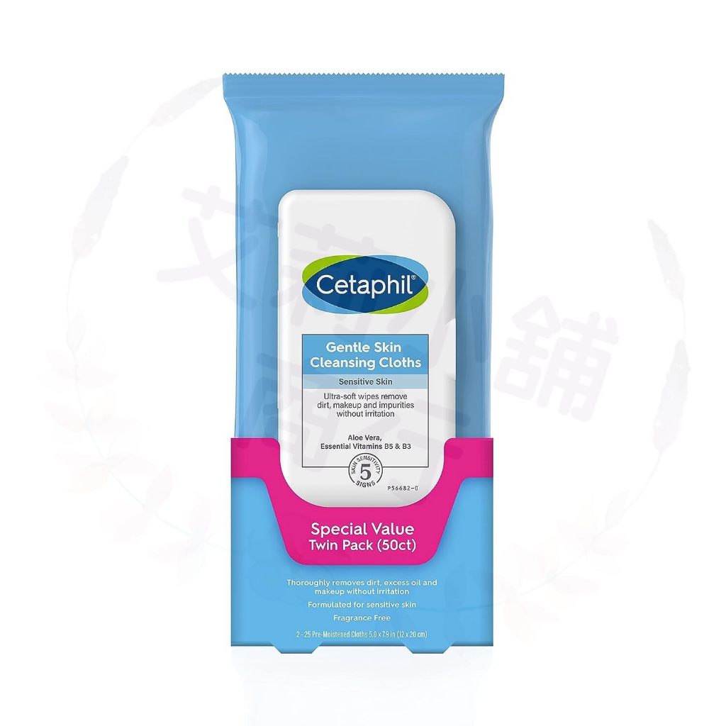 Cetaphil Gentle Skin Cleansing Cloths 25 Count 溫和潔膚巾