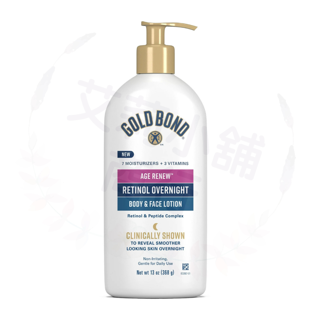 Gold Bond Age Renew Retinol Overnight Body & Face Lotion 368g 煥膚視黃醇夜間身體及臉部乳液