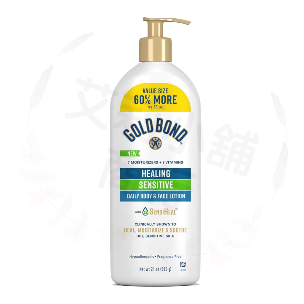 Gold Bond Healing Sensitive Daily Body & Face Lotion 595g 舒緩敏感肌膚日常身體及臉部乳液