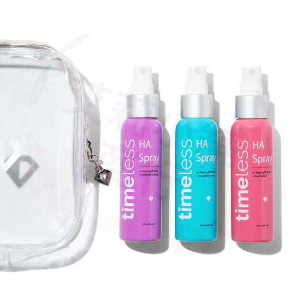 Timeless Skin Care Mini Hydrating Peptide Spray Set 60ml*3入 迷你保濕勝肽噴霧套裝（黃瓜/玫瑰/薰衣草/橙香）