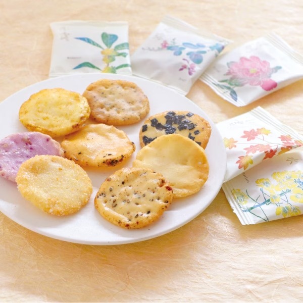 銀座曙光仙貝～二十四節花圓盒