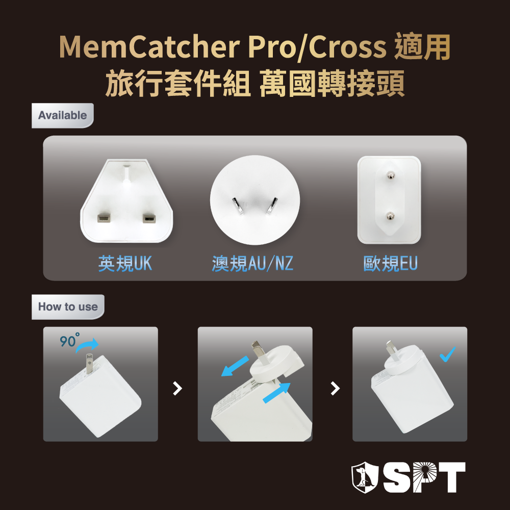 回憶捕手 Pro / Cross－旅行套件組 萬國轉接頭