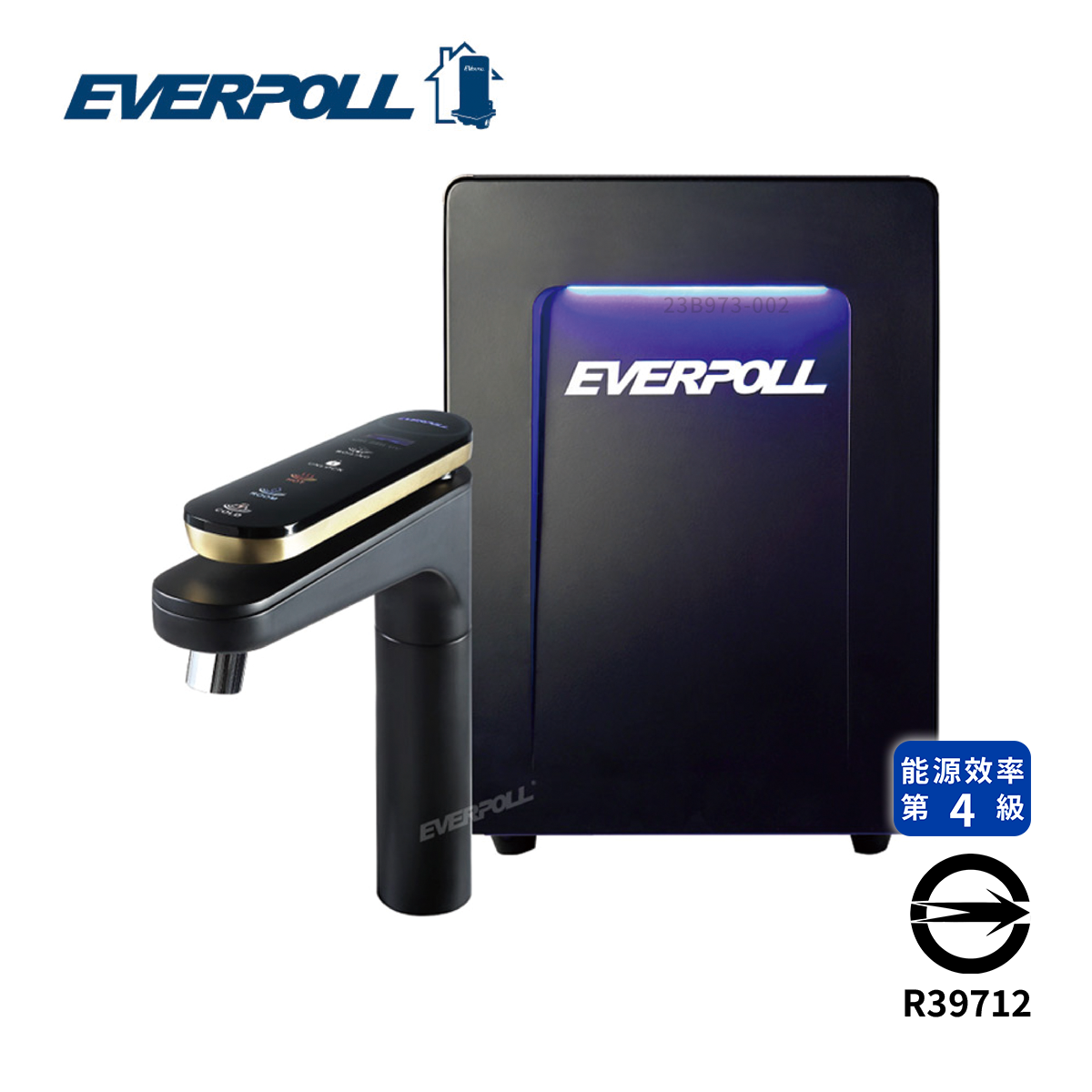 EVERPOLL愛科 EVB-398 智能櫥下型三溫UV觸控飲水機