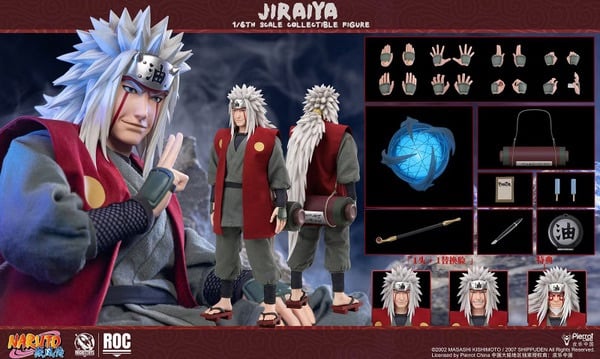 【預購】火影忍者 疾風傳 1/6 Jiraiya 自來也 可動人偶  ROC-019 ROC-020 X Rocket Toys 正版授權