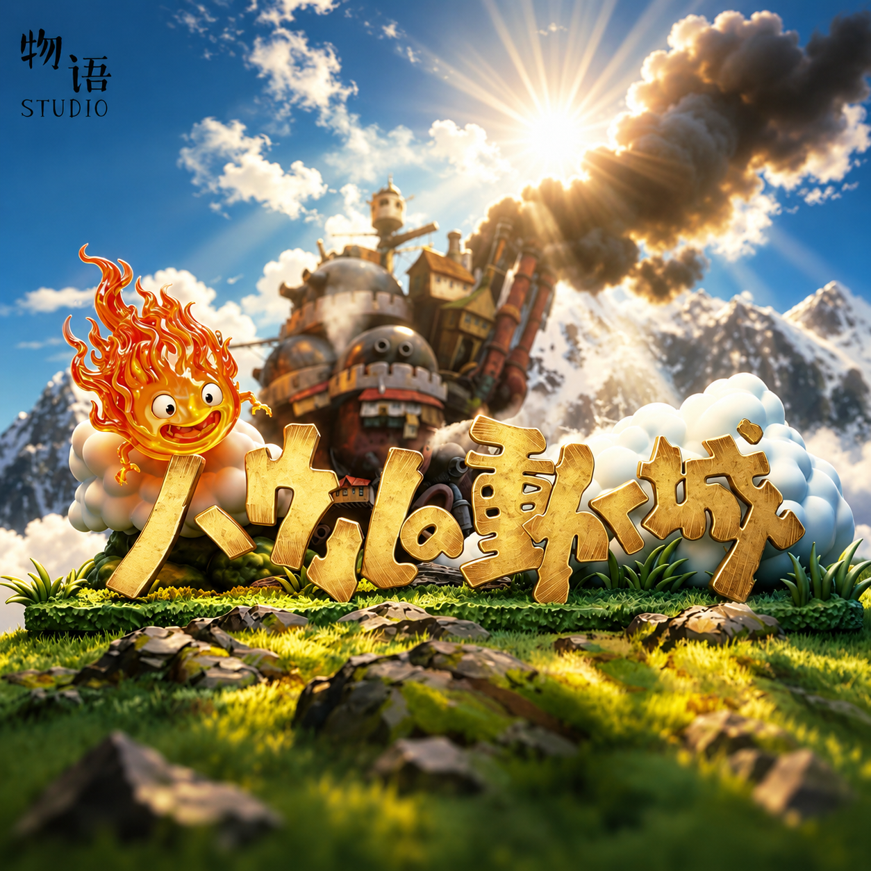 【預購】宮崎駿 立牌系列01 霍爾的移動城堡-立牌 X 物語工作室