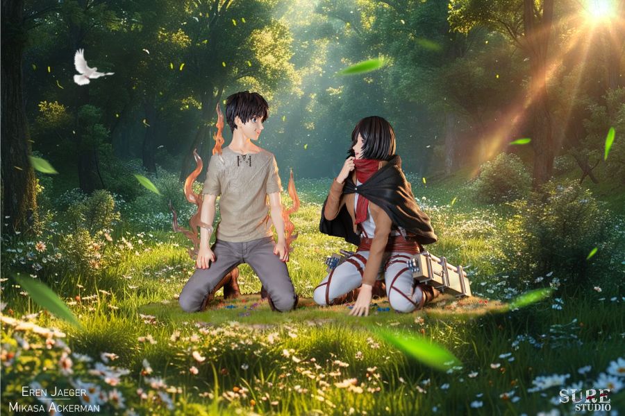 【代購】進擊的巨人 艾倫 三笠 圍巾2.0 X SURE Studio