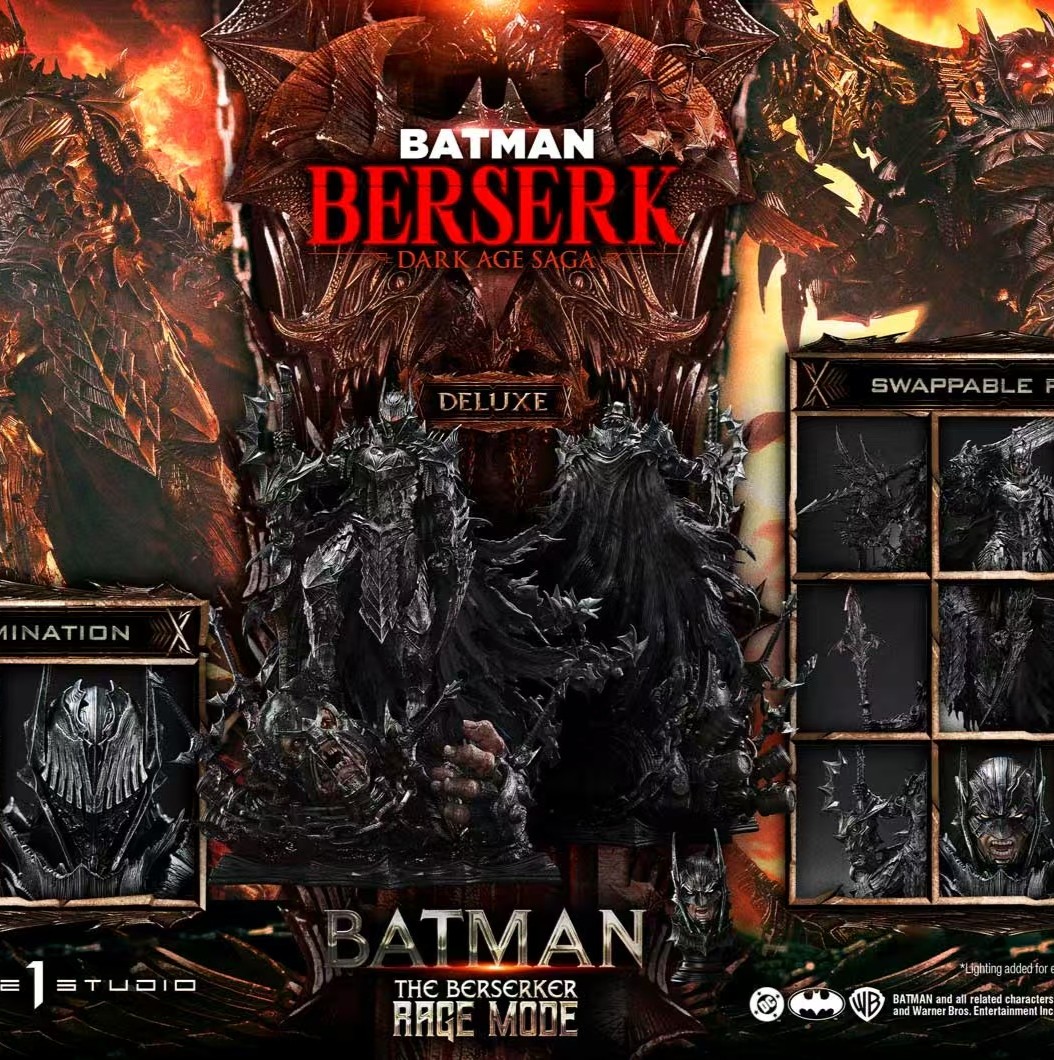 【售罄展示追加請私訊客服@toystationtw】DC 蝙蝠俠 狂怒模式 狂戰士 X Prime 1 Statue