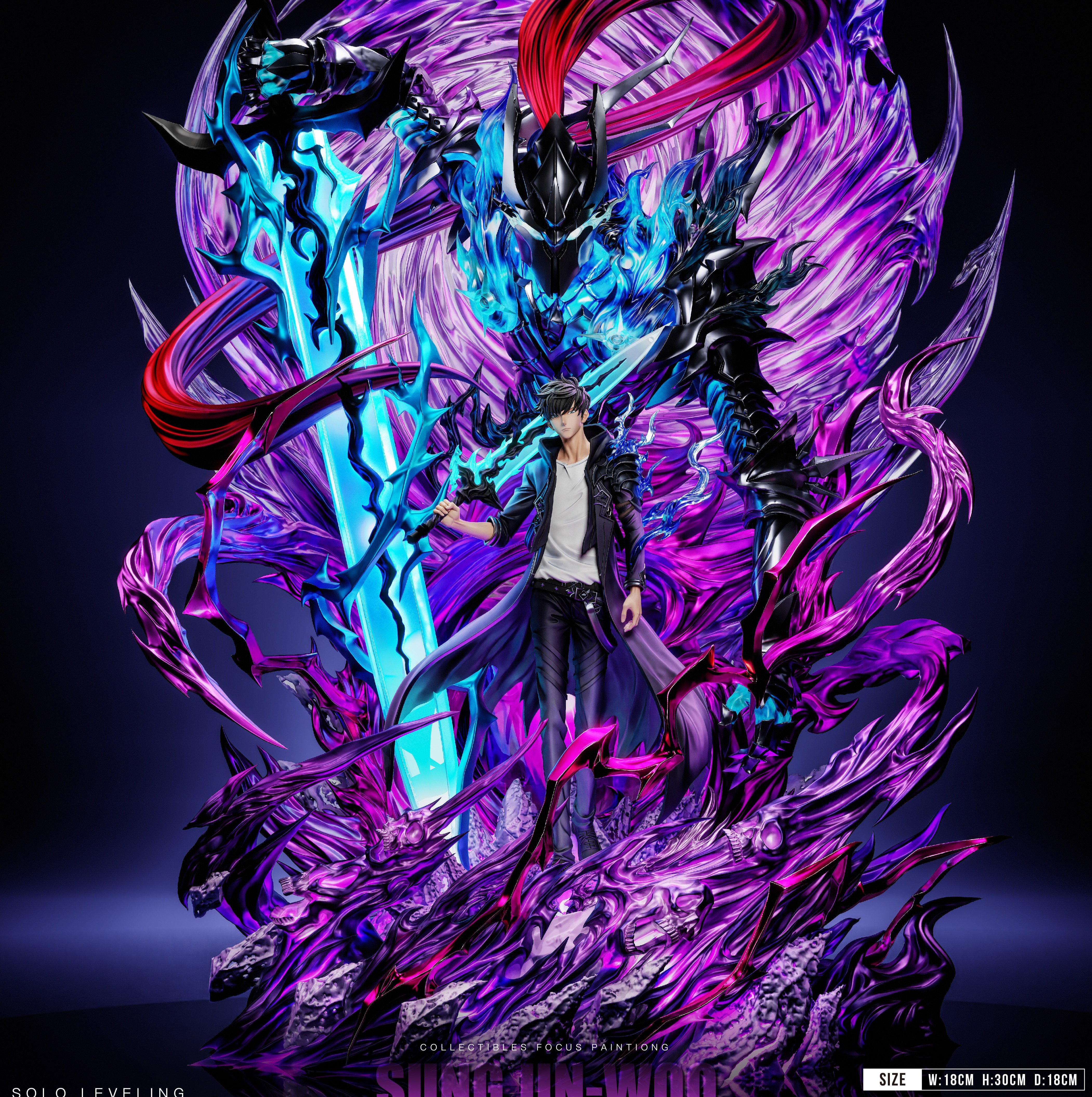 【預購】我獨自升級 收藏級別雕像001 君王-程肖宇 X 掠影工作室