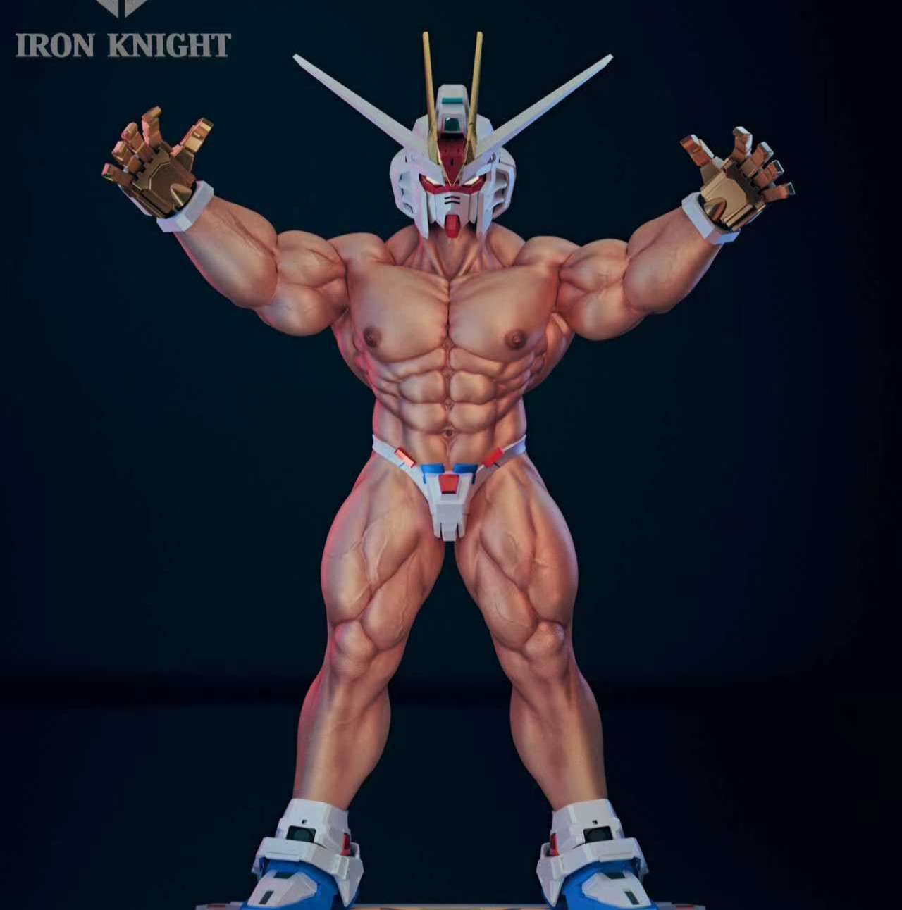 【預購】自由戰士（頭雕眼睛可亮燈）X IRON KNIGHT鐵騎士