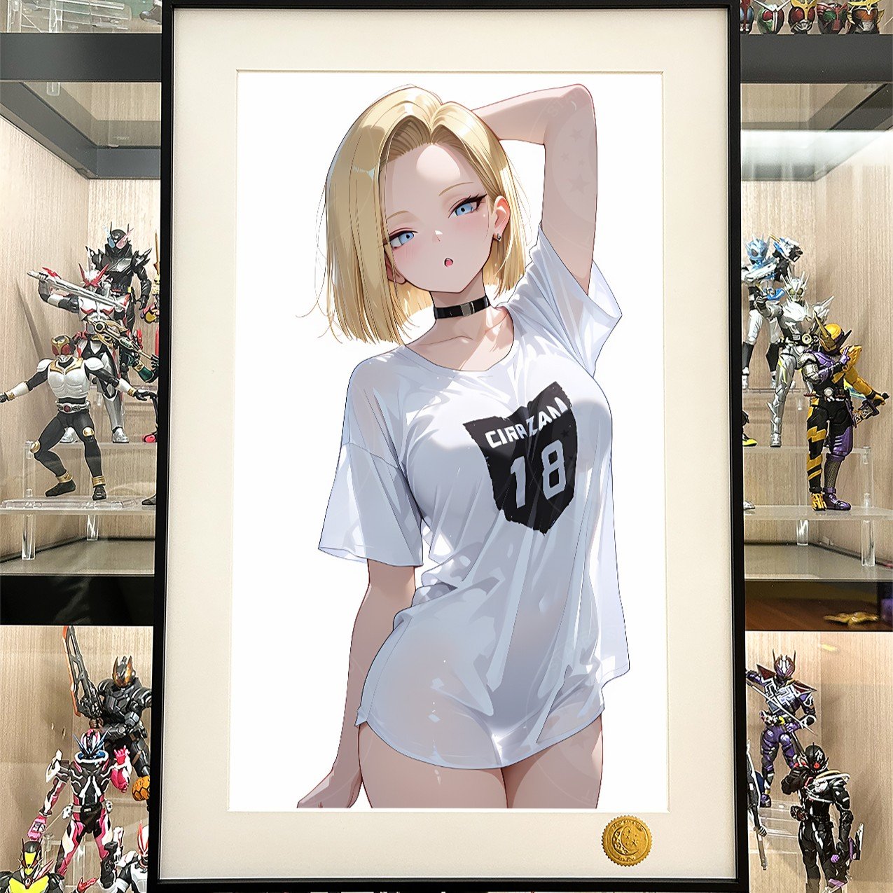 【預購】七龍珠《白衣18號》裝飾畫 X 星空工作室
