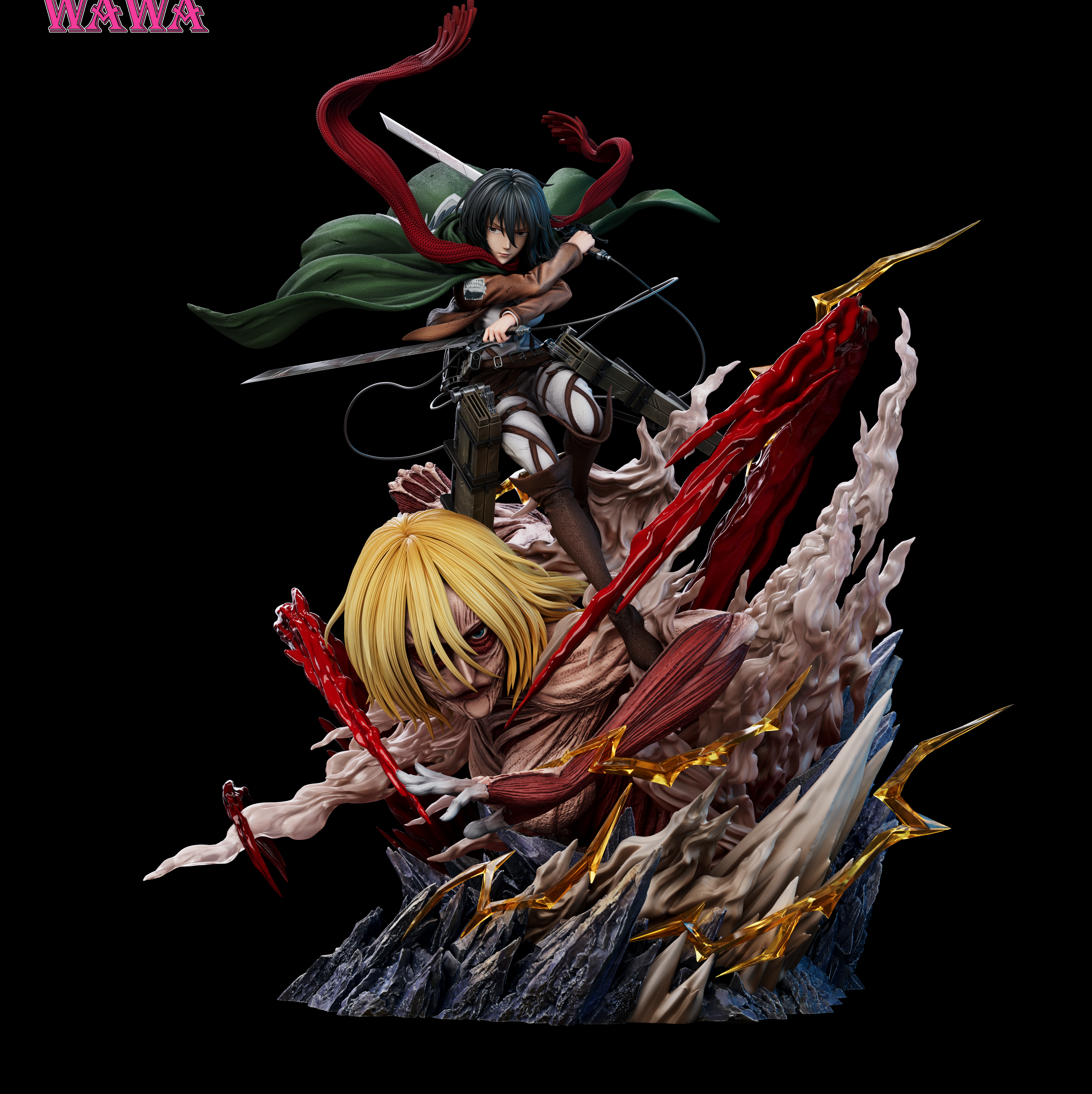 【預購】進擊的巨人 三笠·阿克曼 X WAWA-Studio