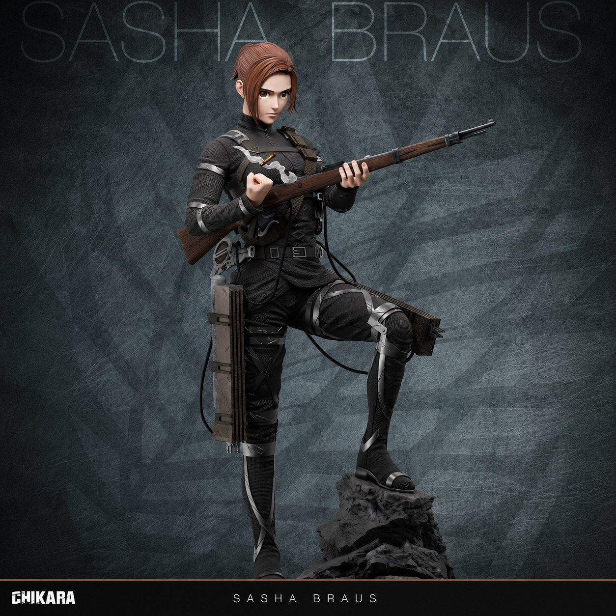 【售罄展示追加請私訊客服@toystationtw】進擊的巨人 沙夏·布勞斯 X CHIKARA力量