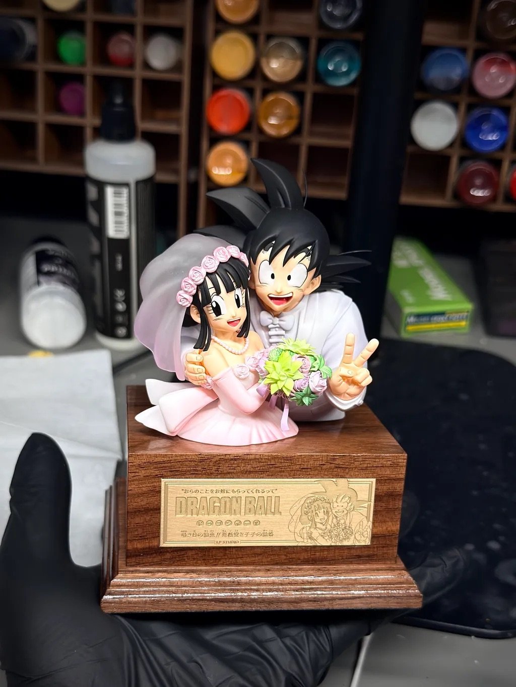 【預購】七龍珠 悟空琪琪結婚胸像 X LP STUDIO
