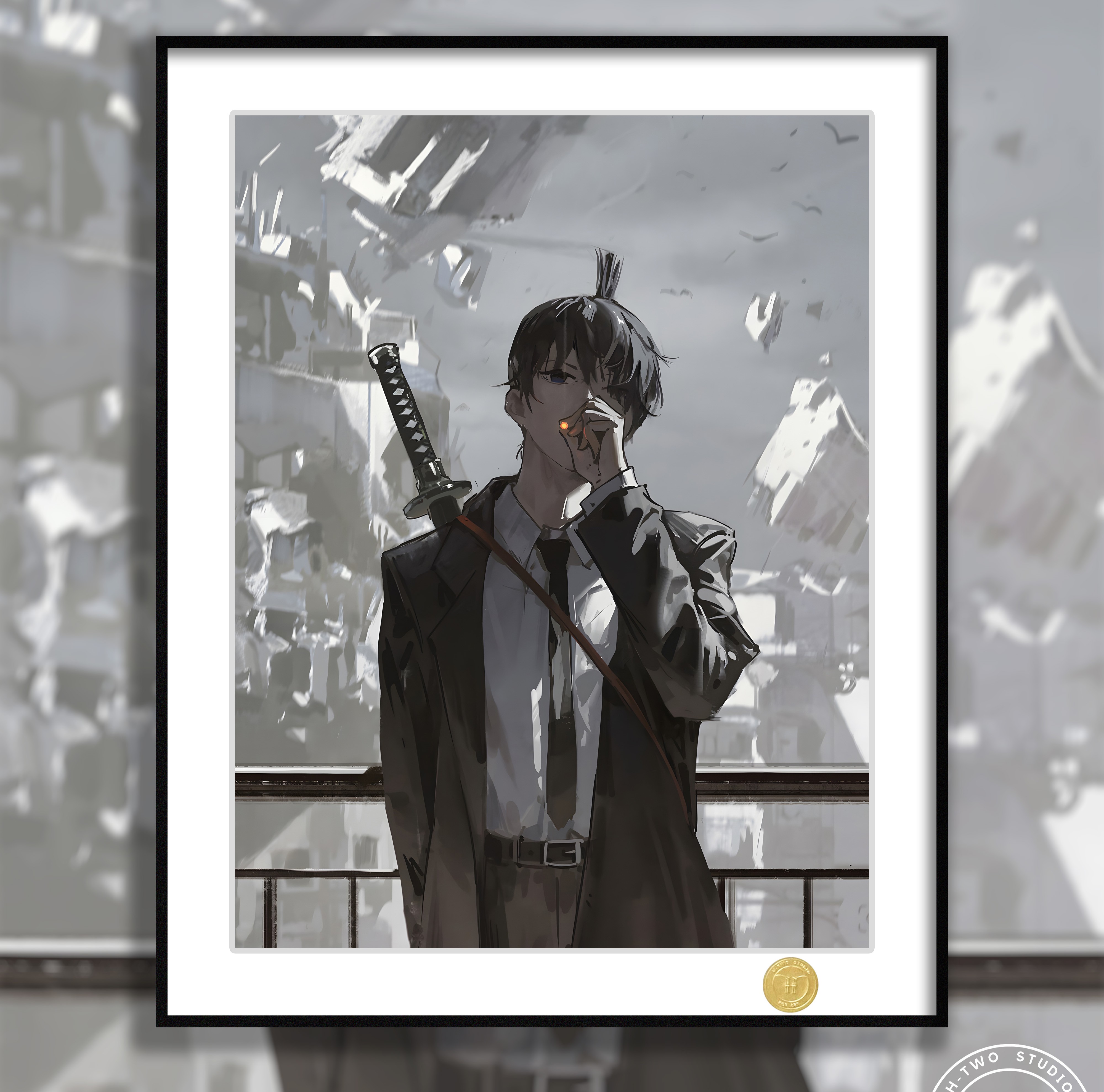 【預購】鏈鋸人《早川秋》動漫裝飾畫 X H2工作室
