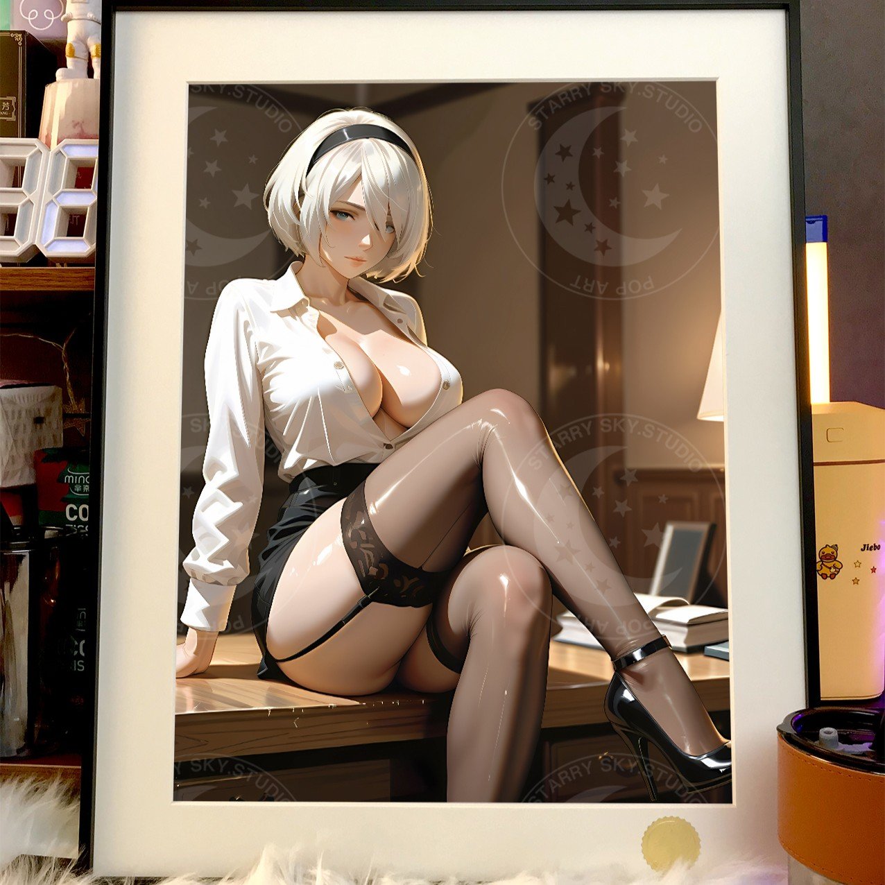 【預購】尼爾機械紀元《秘書2B》動漫裝飾畫 X 星空工作室