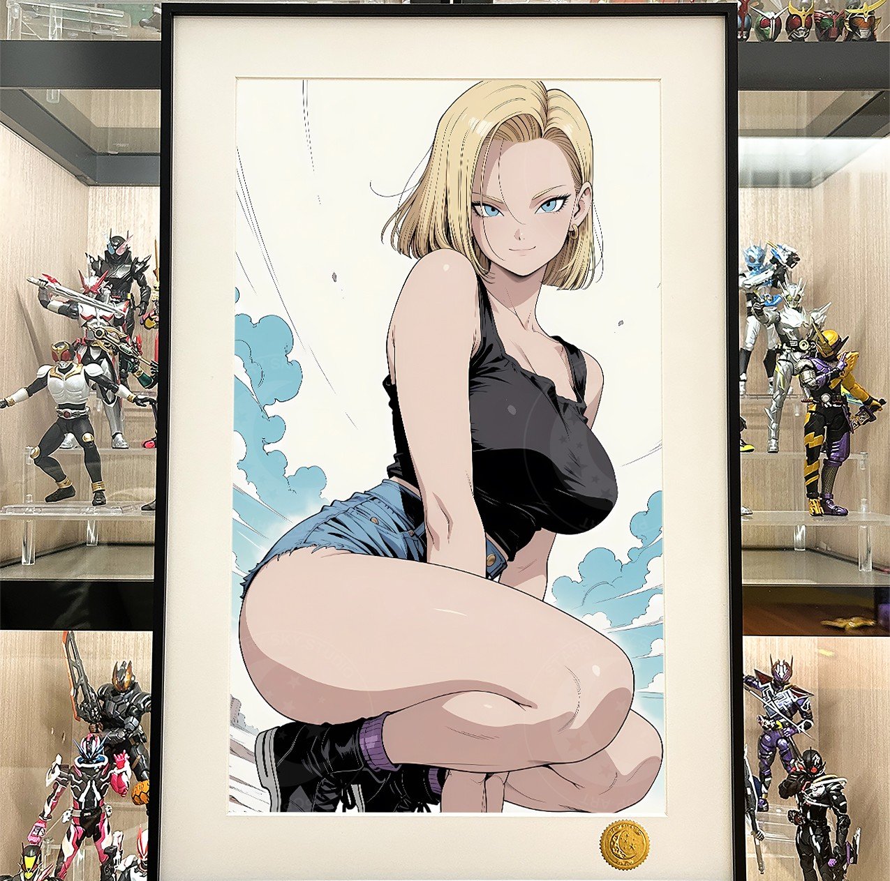 【預購】七龍珠《蹲姿18號》裝飾畫 X 星空工作室