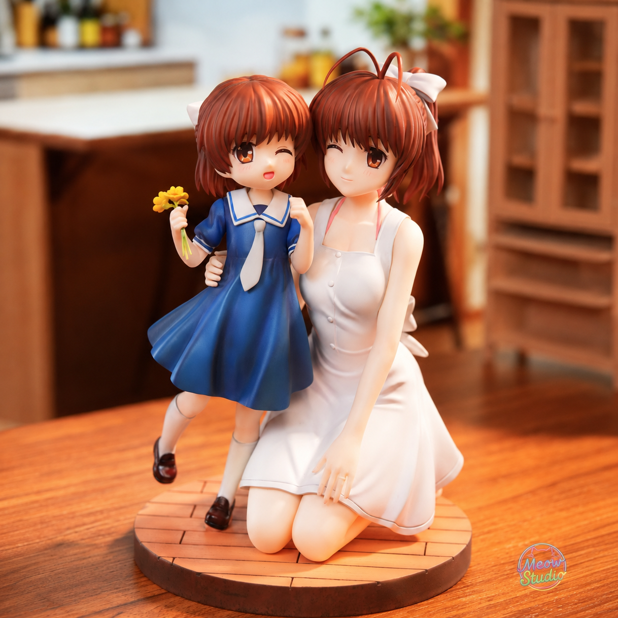 【售罄展示追加請私訊客服@toystationtw】CLANNAD 圓夢母女 古河渚與岡崎汐 X 喵嗚工作室