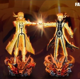 【現貨秒發】火影忍者 門神系列 漩渦鳴人 & 波風水門 波風湊 父子碰拳共鳴 X Surge巨浪模玩