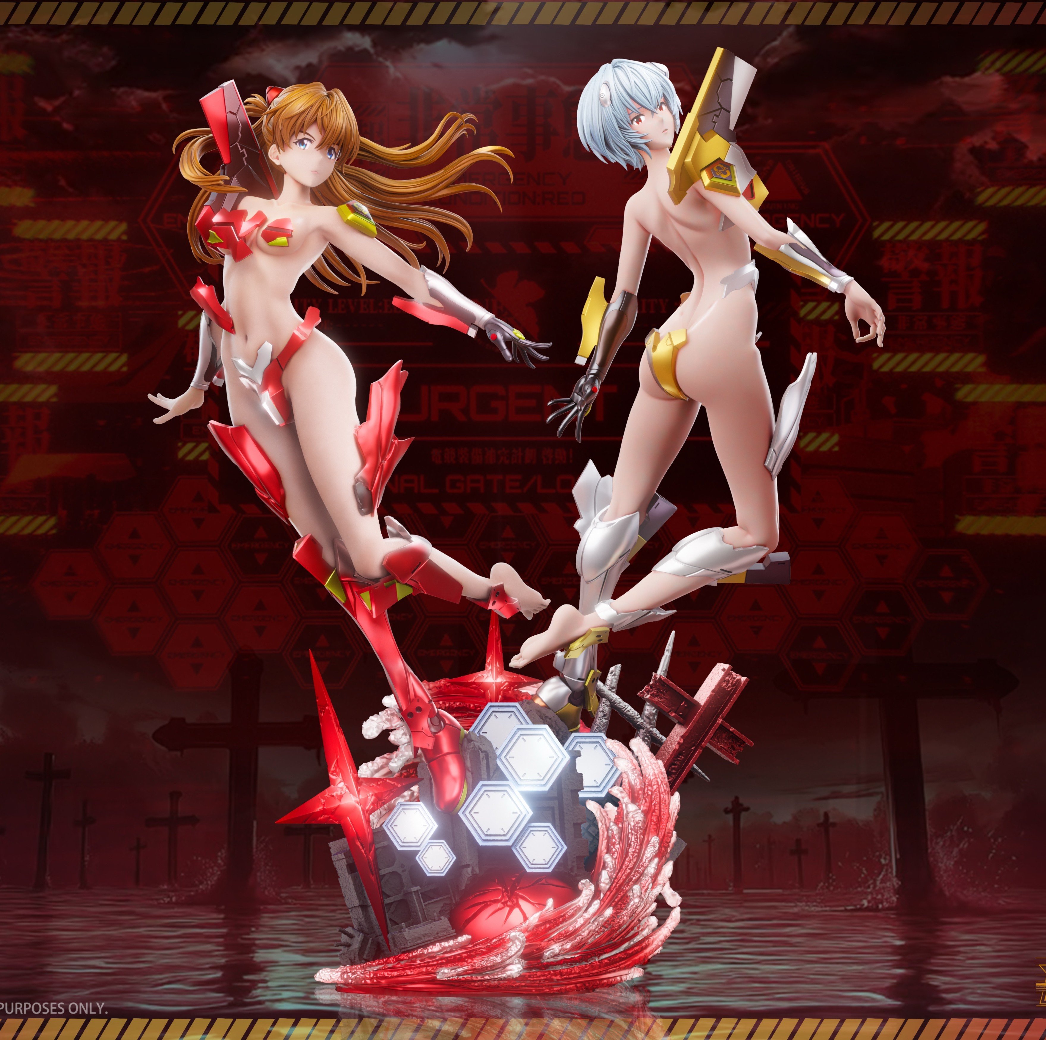 【預購】Eva新世紀福音戰士 變身明日香&變身綾波零 X BBSD工作室