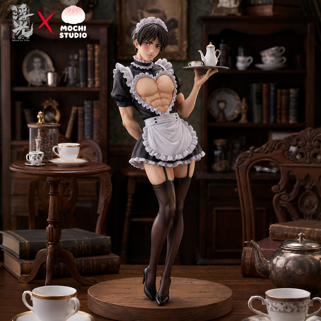【預購】進擊的巨人 女僕美男子cos系列 001利威爾&002艾倫 X MOCHI麻薯