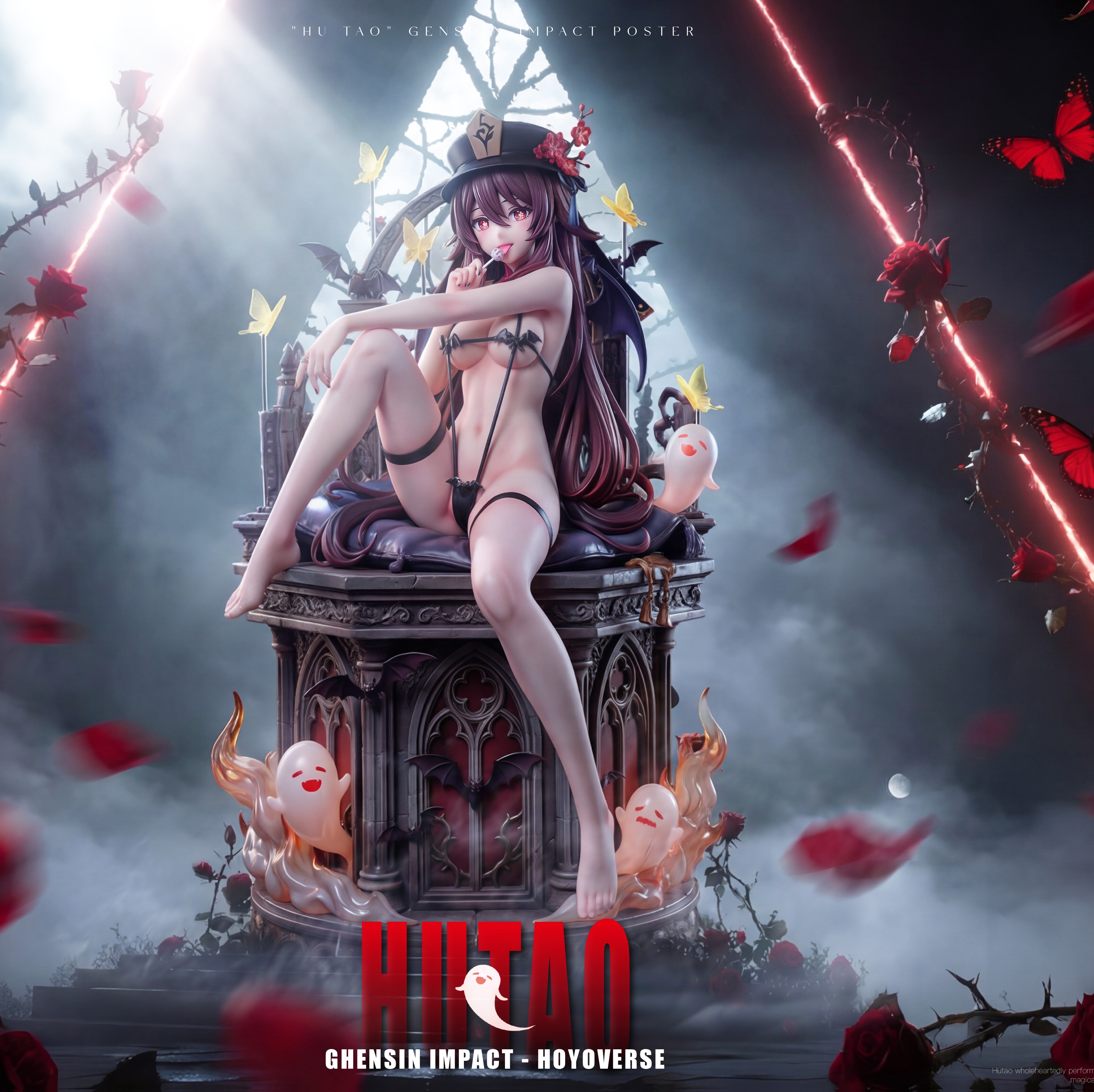 【預購】原神 胡桃·幽冥夜宴 X 粉蘑菇工作室