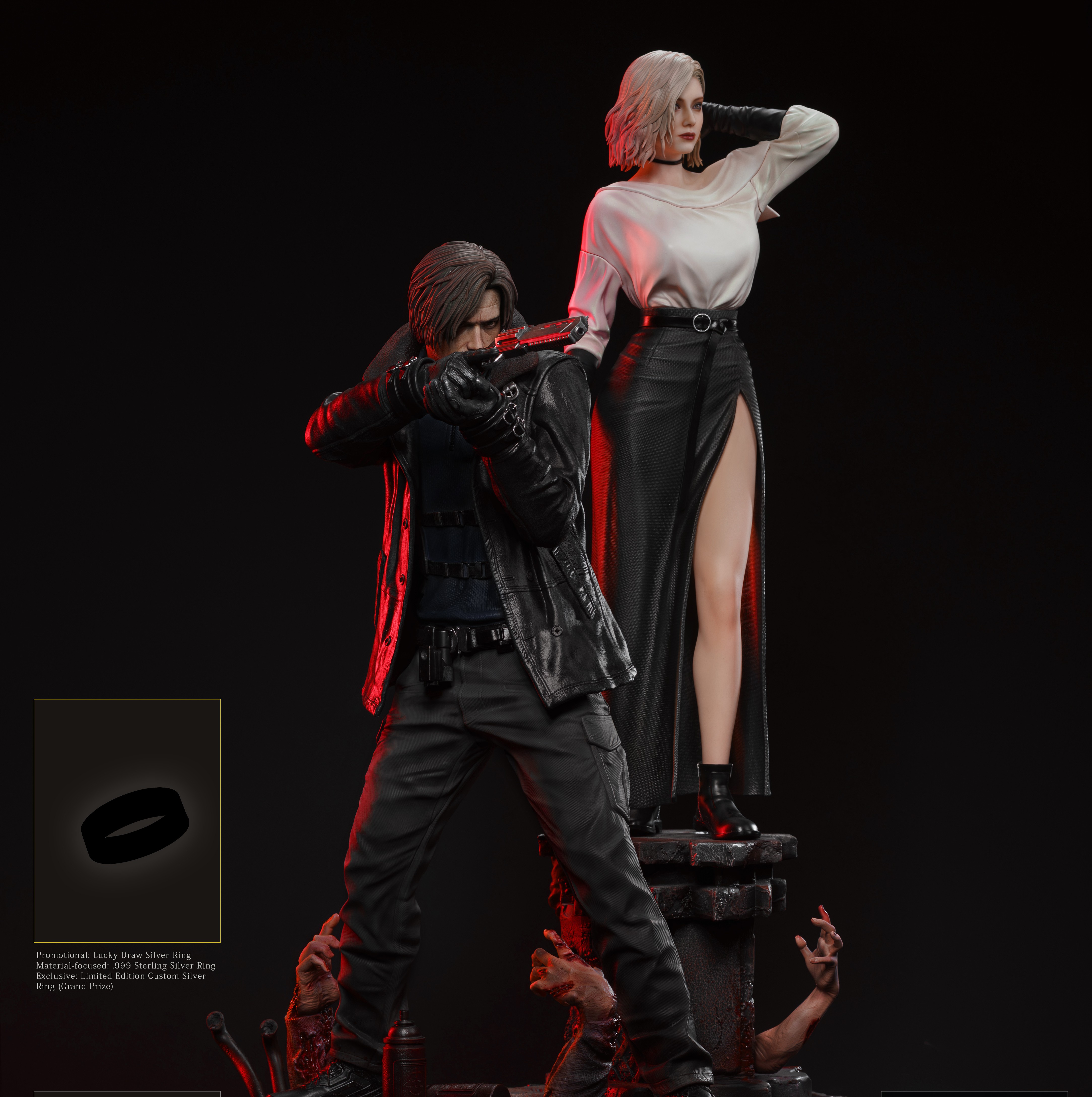 【預購】惡靈古堡 安魂曲系列 里昂＆格蕾絲 X HP-Studio