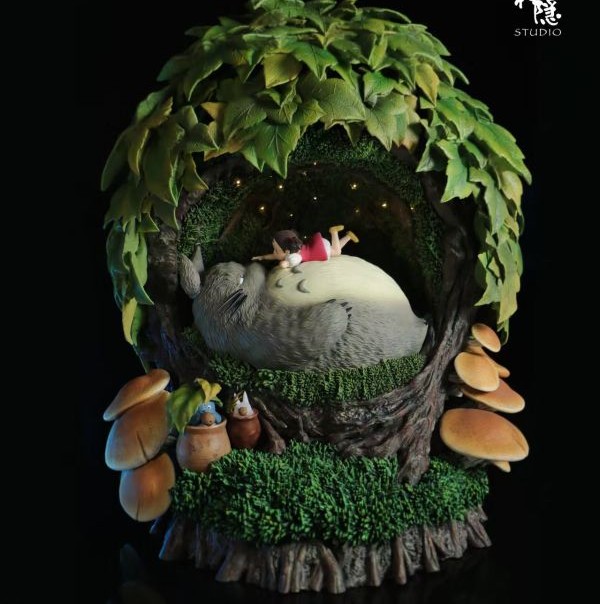 【現貨秒發】宮崎駿 剪影瞬間系列 龍貓樹洞裡的小憩 X 神隱工作室